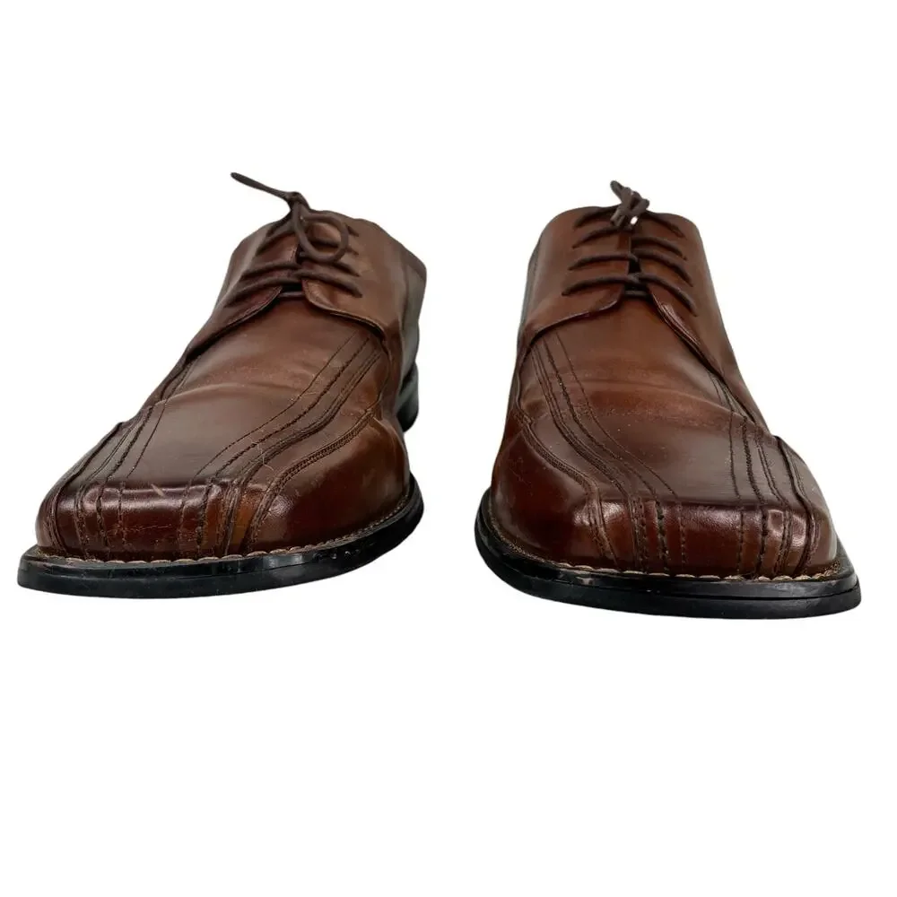 Stacy Adams Lace Up Dress Shoes Brown 15M
